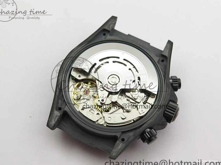 1218 WrinkleFree Daytona DIW Carbon OMF Best Edition Carbon Black Dial Red Hand on Black Nylon Strap A 2846